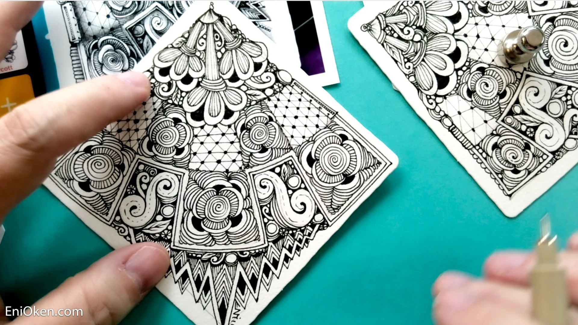ローマン　シグネール　Zeichnungen Drawing Zentangle – RIPPLES - YouTube
